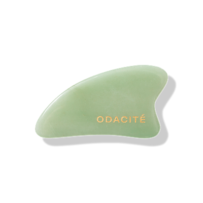 Odacite Gua Sha Crystal Contour Green Aventurine