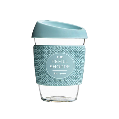 The Refill Shoppe Glass To Go Cup - Sky Blue