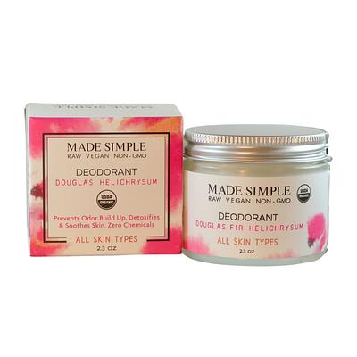 Made Simple Skin Care - Douglas Fir Helichrysum Deodorant usda certified organic raw vegan nonGMO