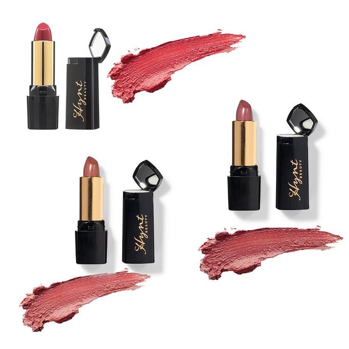 Hynt Beauty ARIA PURE LIPSTICK TRIO Gift Set – PEONIES PLEASE, TIERRA BLUSH, PASSION PLUM
