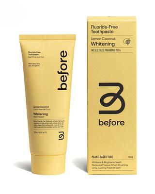 Before Lemon Coconut Whitening Toothpaste