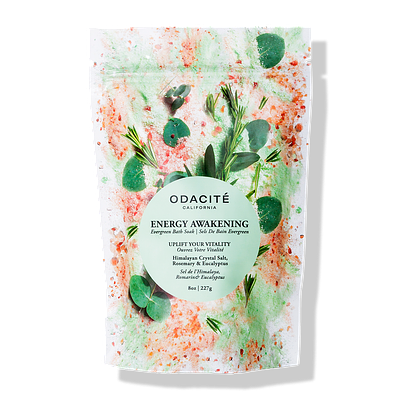 Odacite Evergreen Bath Soak Energy Awakening Himalayan Crystal Salt, Rosemary & Eucalyptus