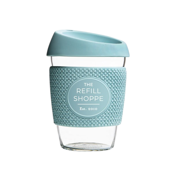 The Refill Shoppe Glass To Go Cup - Sky Blue