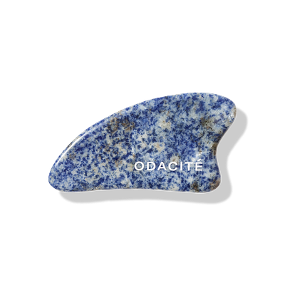 Odacite Gua Sha Crystal Contour Blue Sodalite