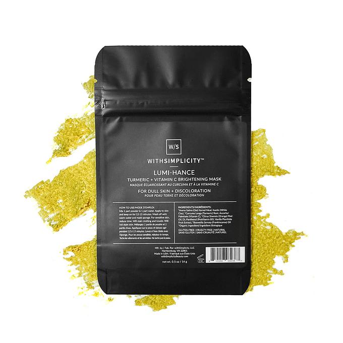 WithSimplicity Lumi-hance | Turmeric + Vitamin C Brightening Mask